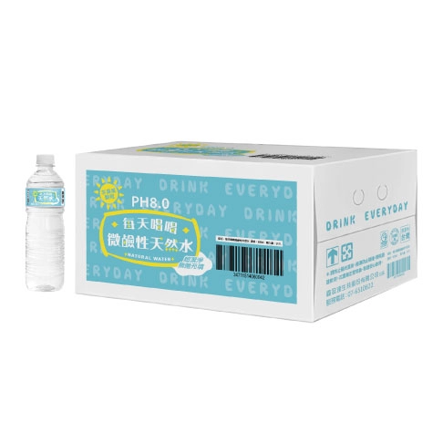 每天喝喝微鹼性天然水 600ml 24入/箱